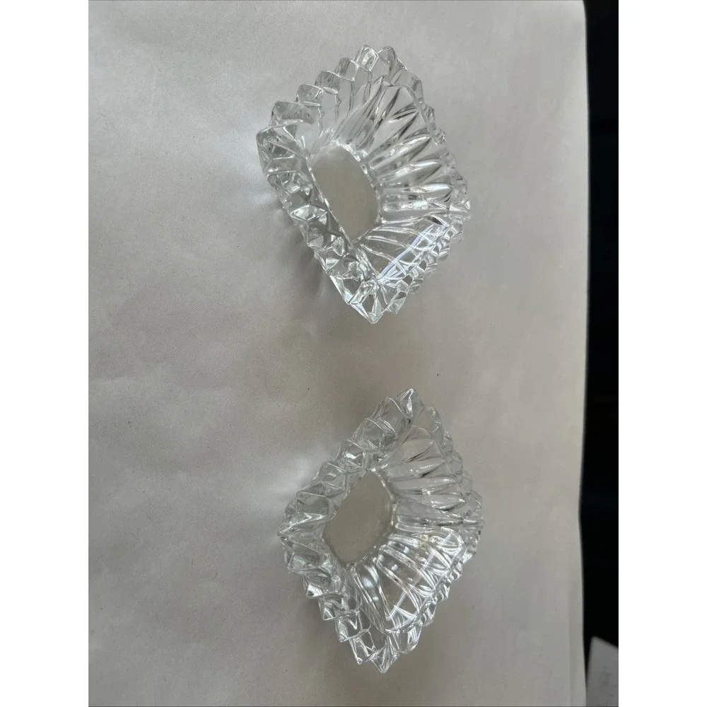 Set lot of 2 West Germany Crystal-Cut by Rossini‎ small bowls. 3